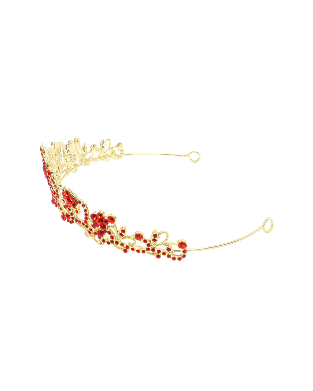 Corona Dorada de Diadema con piedras  - M131 Oro Laminado