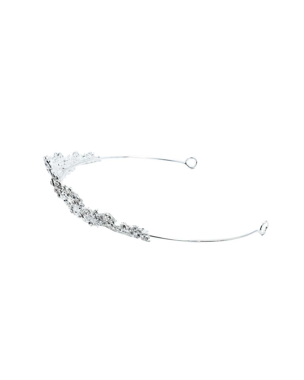 Corona Plateada de Diadema con piedras  - M63 Oro Laminado