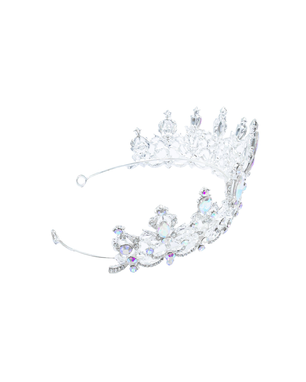 Corona Plateada de Diadema con piedras  - M72 Oro Laminado