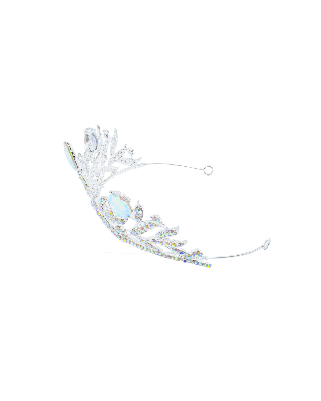 Corona Plateada de Diadema con piedras  - M89 Oro Laminado