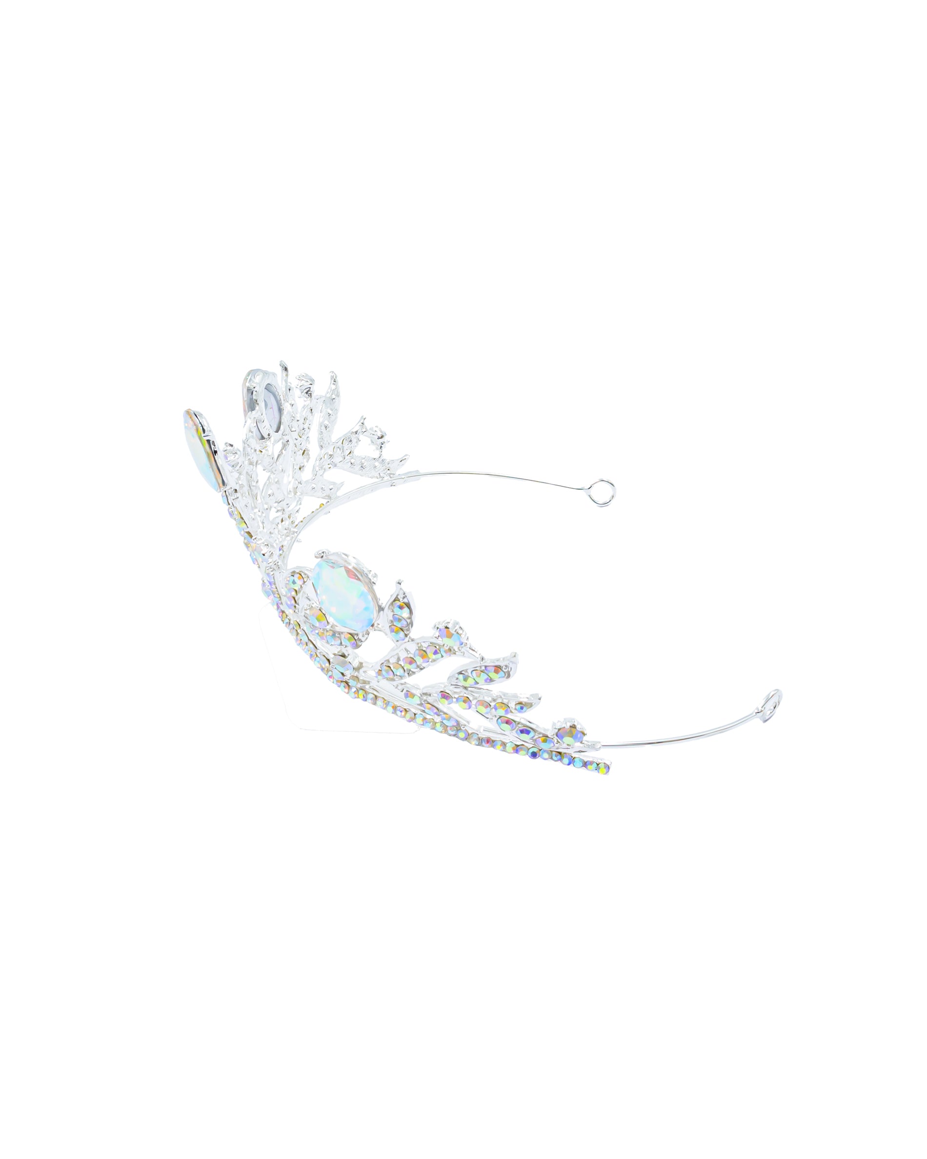 Corona Plateada de Diadema con piedras  - M89 Oro Laminado