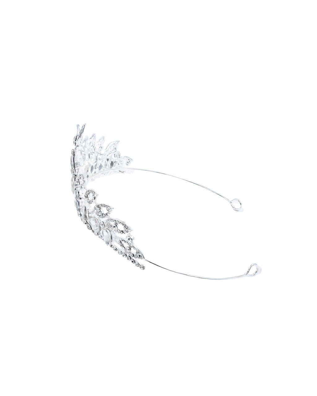 Corona Plateada de Diadema con piedras  - M15 Oro Laminado