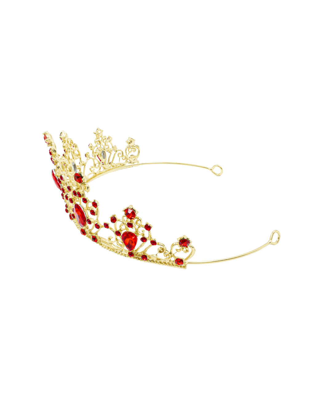Corona Dorada de Diadema con piedras  - M149 Oro Laminado
