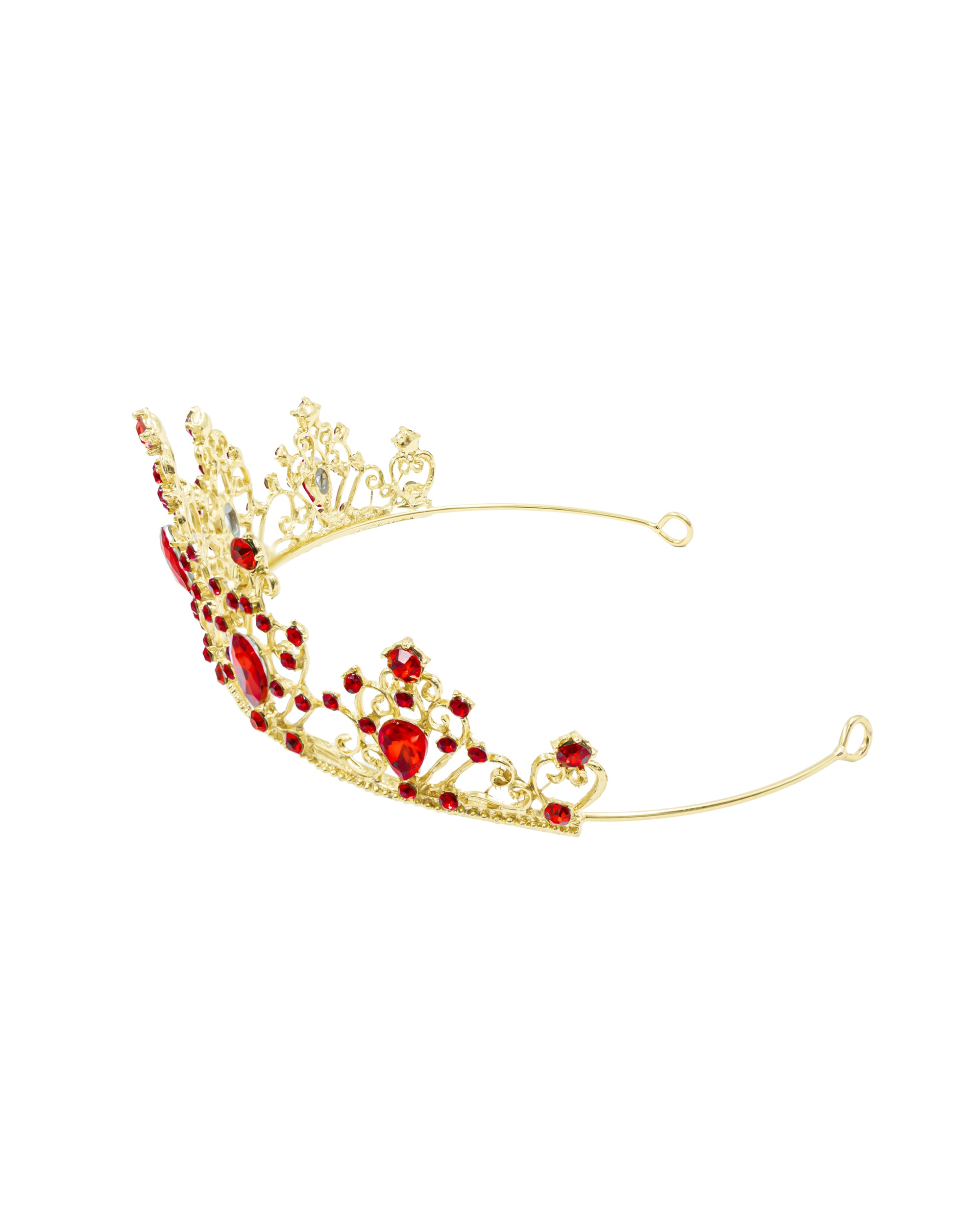 Corona Dorada de Diadema con piedras  - M149 Oro Laminado