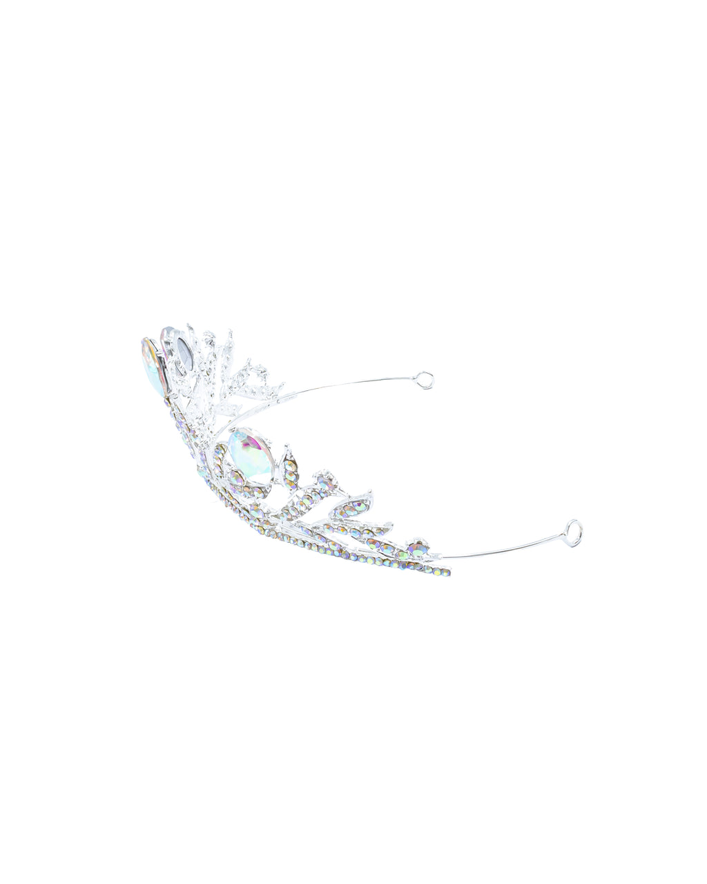 Corona Plateada de Diadema con piedras  - M92 Oro Laminado