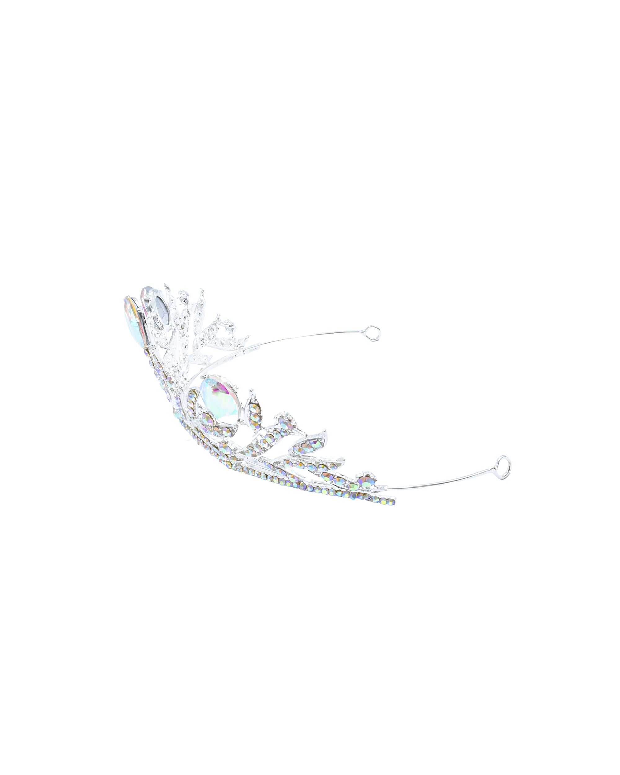 Corona Plateada de Diadema con piedras  - M92 Oro Laminado