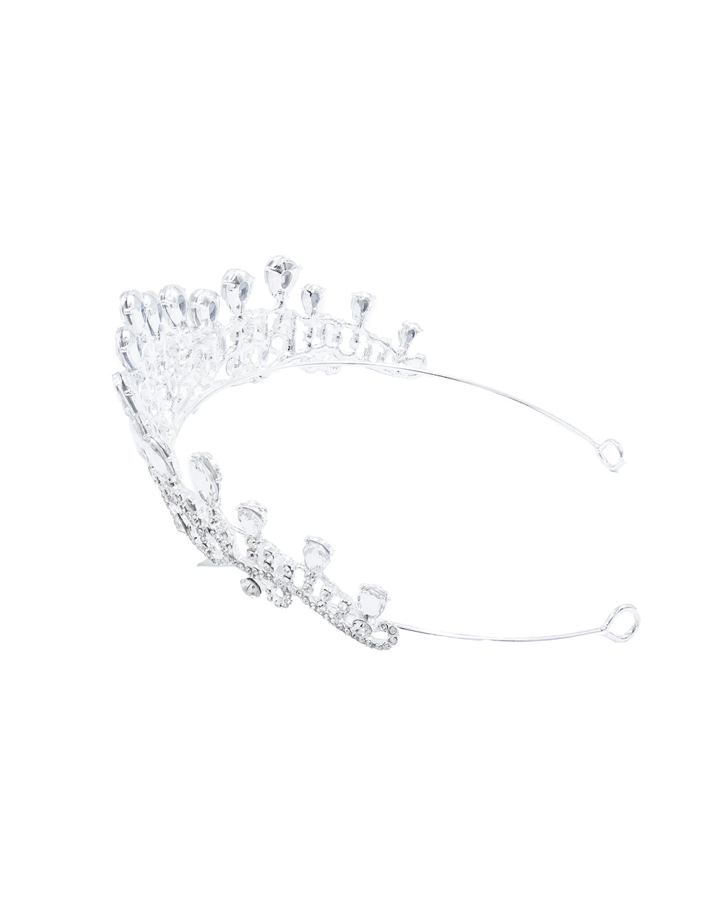 Corona Plateada de Diadema con piedras  - M34 Oro Laminado
