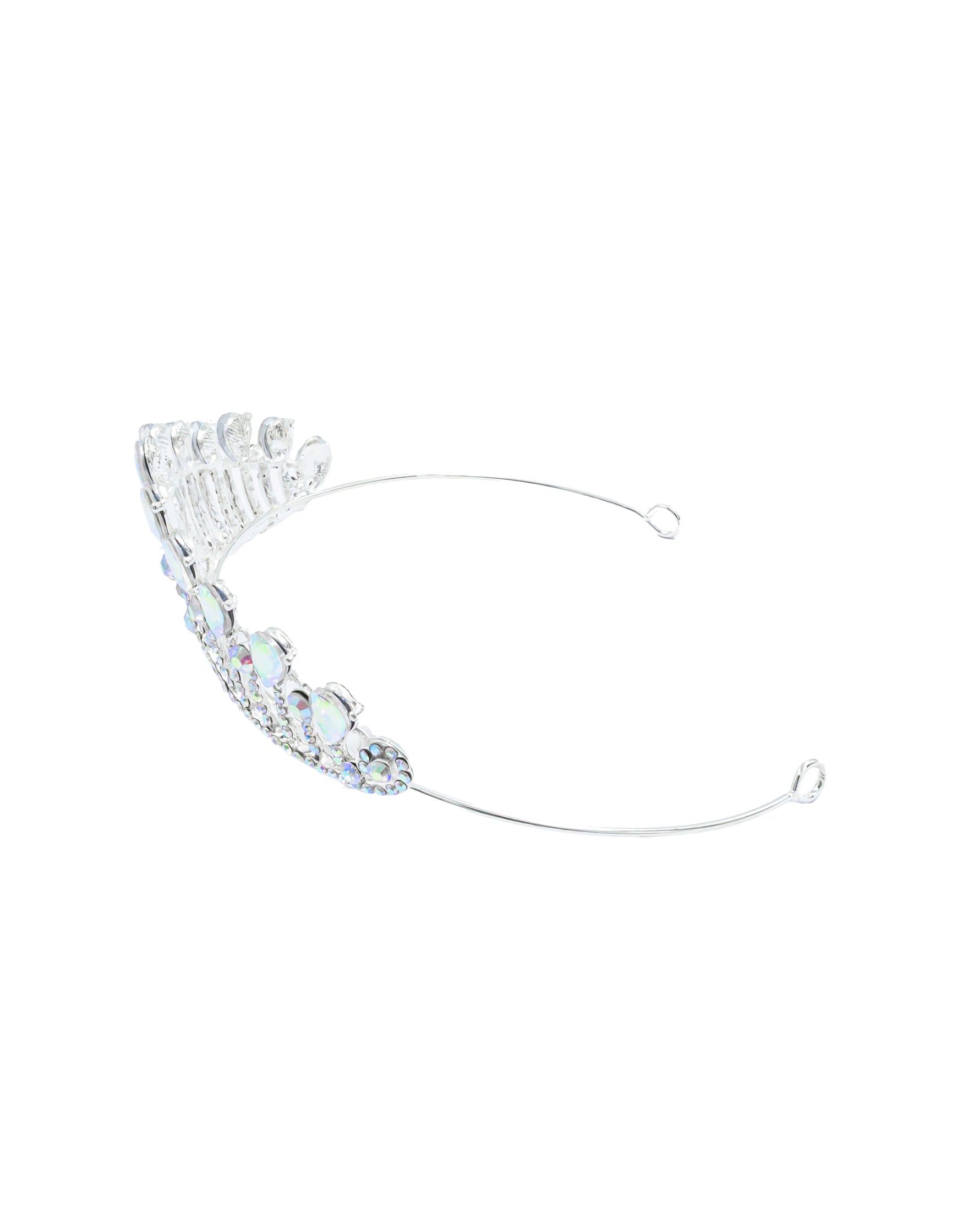 Corona Plateada de Diadema con piedras  - M101 Oro Laminado