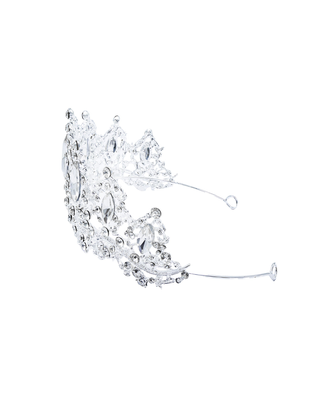 Corona Plateada de Diadema con piedras  - M36 Oro Laminado