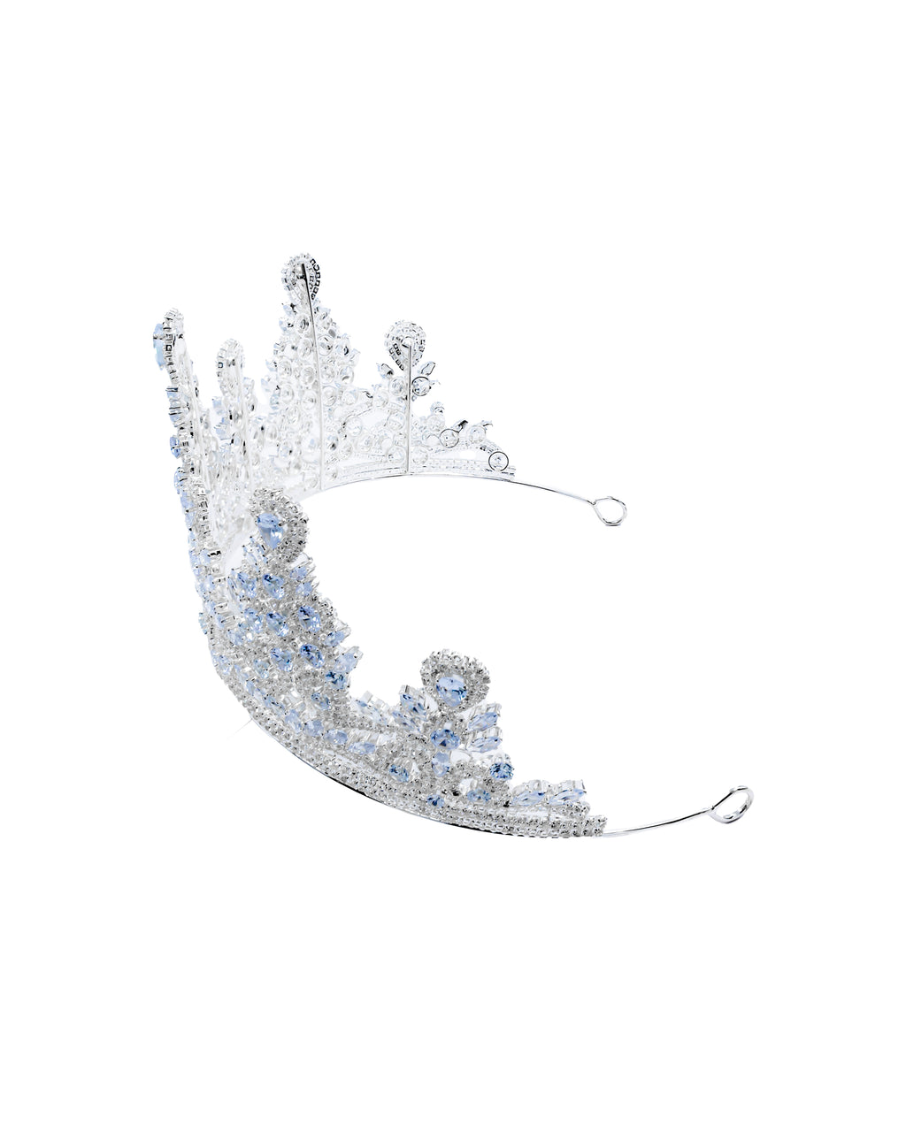 Corona Plateada de Diadema con piedras  - M80 Oro Laminado