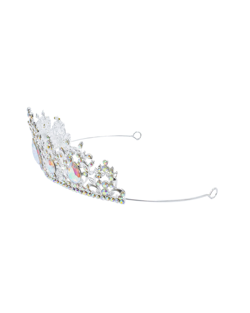 Corona Plateada de Diadema con piedras  - M112 Oro Laminado