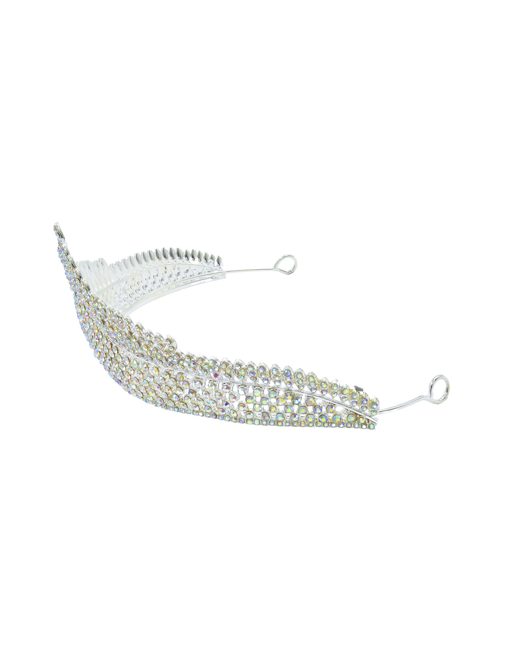 Corona Plateada de Diadema con piedras  - M116 Oro Laminado