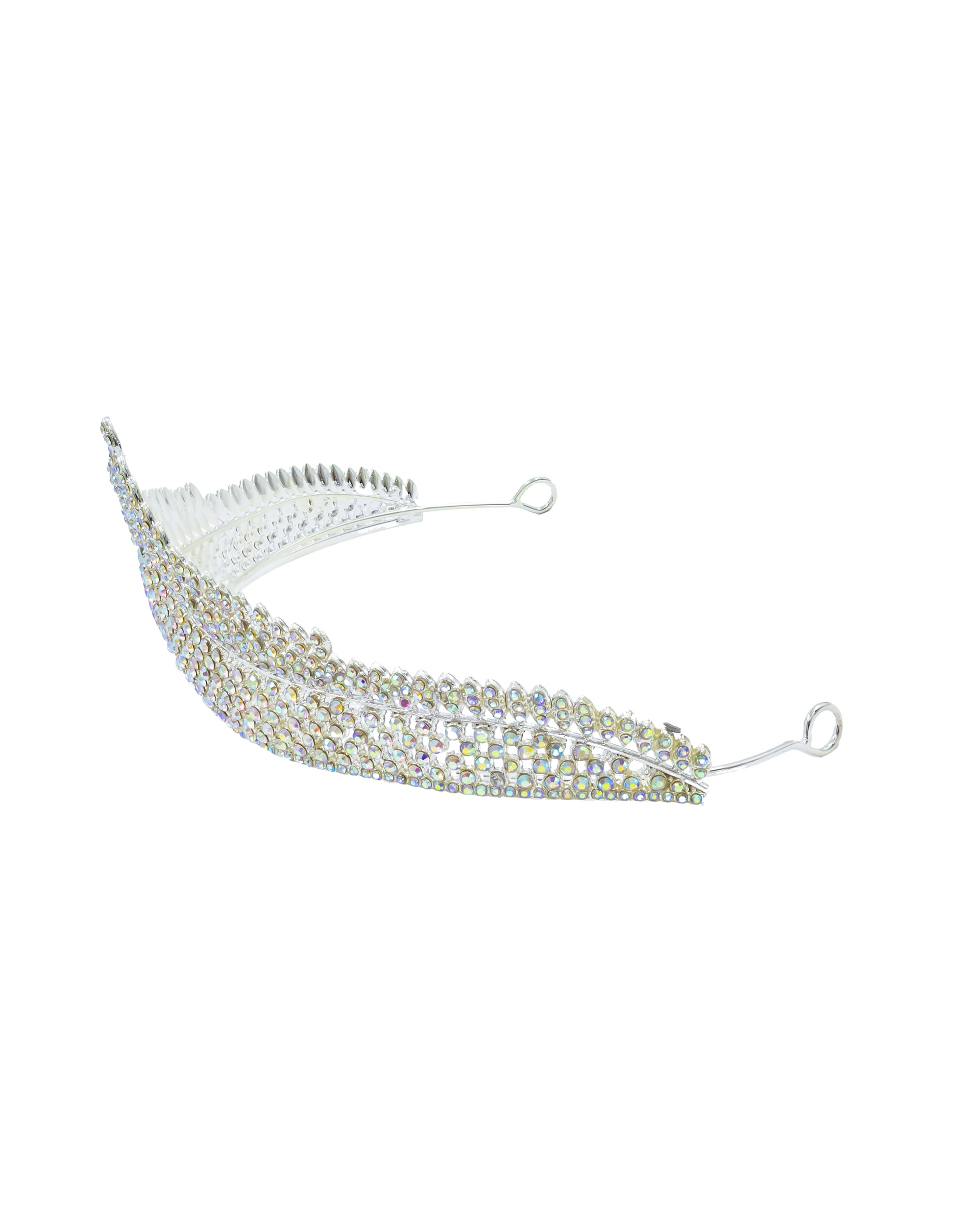 Corona Plateada de Diadema con piedras  - M116 Oro Laminado