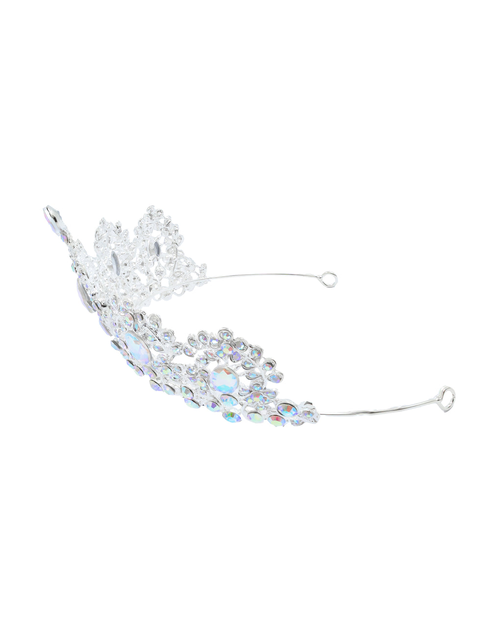 Corona Plateada de Diadema con piedras  - M111 Oro Laminado