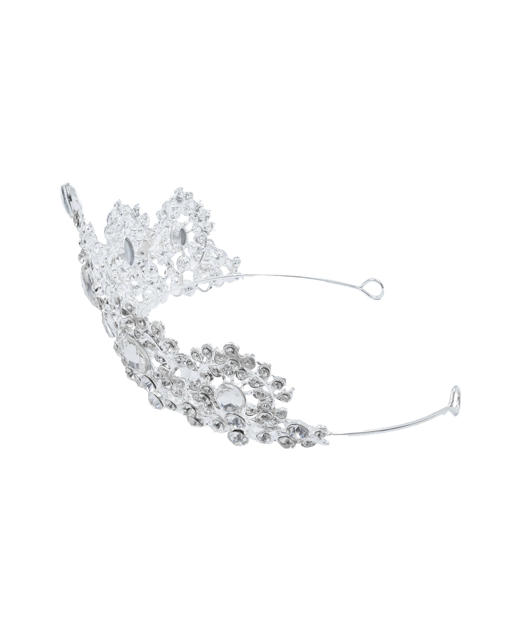 Corona Plateada de Diadema con piedras  - M83 Oro Laminado