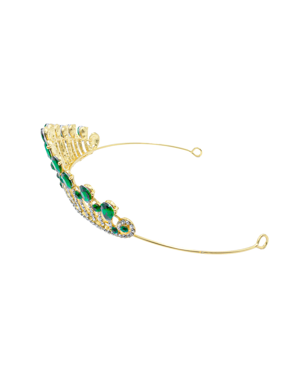 Corona Dorada de Diadema con piedras  - M200 Oro Laminado