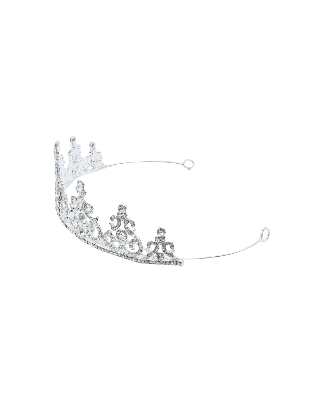 Corona Plateada de Diadema con piedras  - M100 Oro Laminado