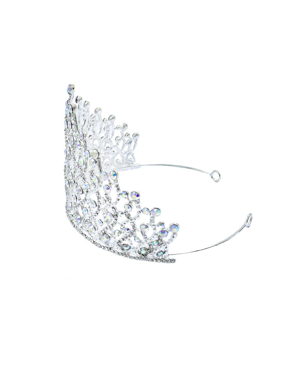 Corona Plateada de Diadema con piedras  - M66 Oro Laminado