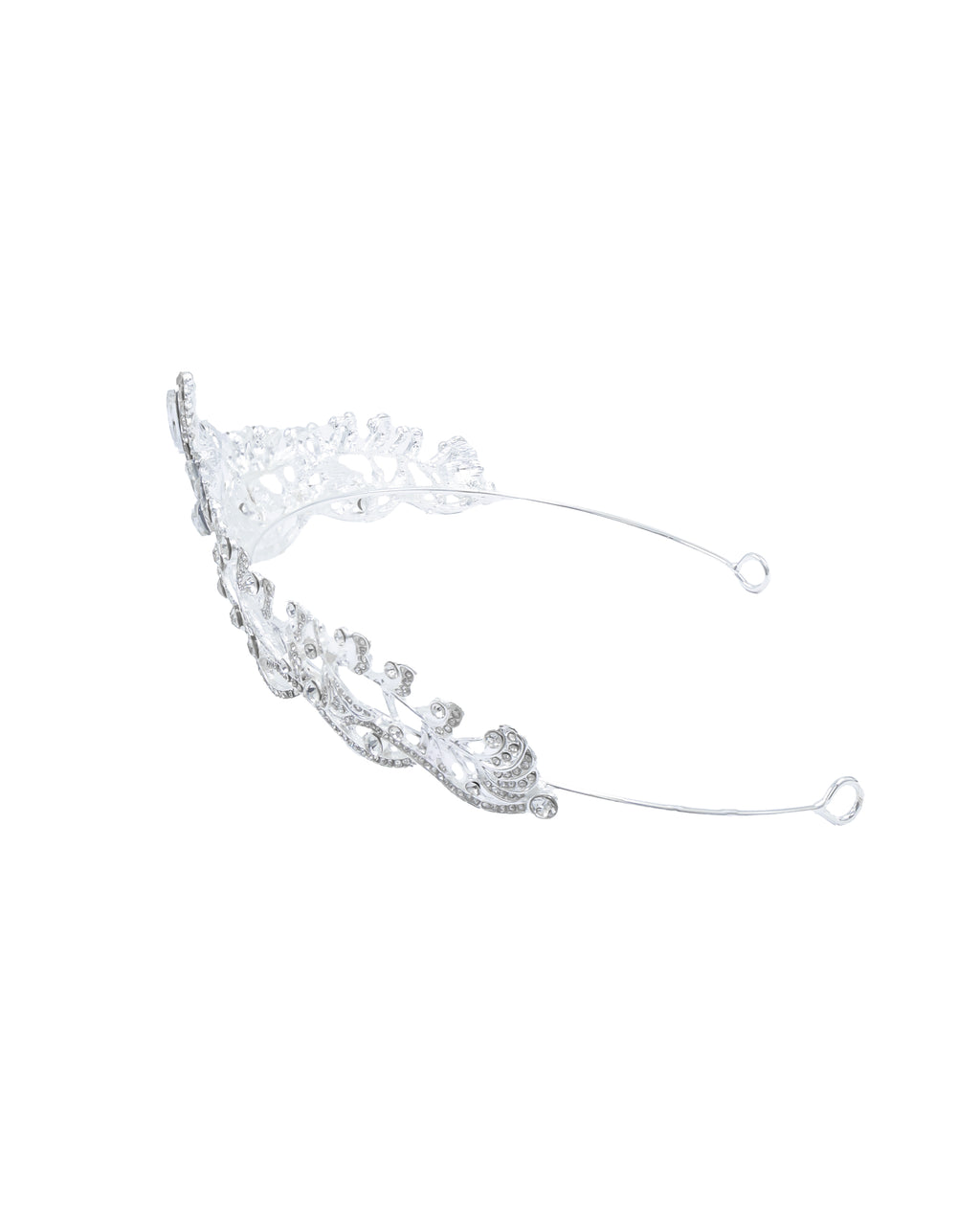 Corona Plateada de Diadema con piedras  - M38 Oro Laminado