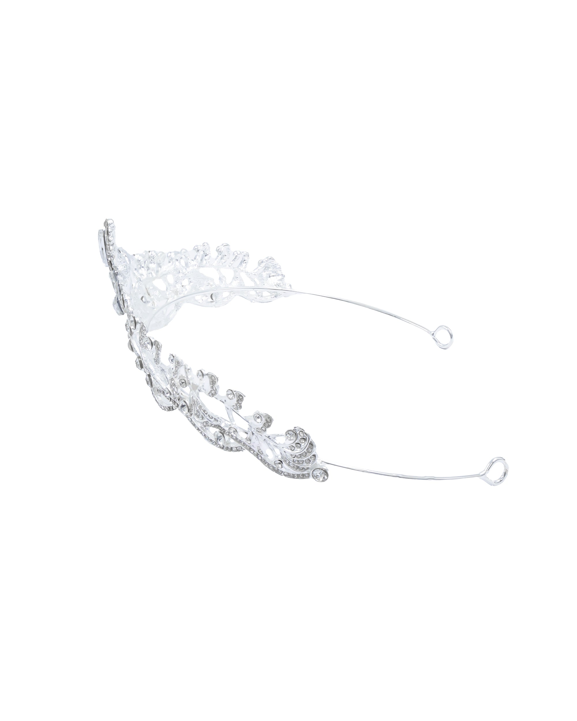 Corona Plateada de Diadema con piedras  - M38 Oro Laminado