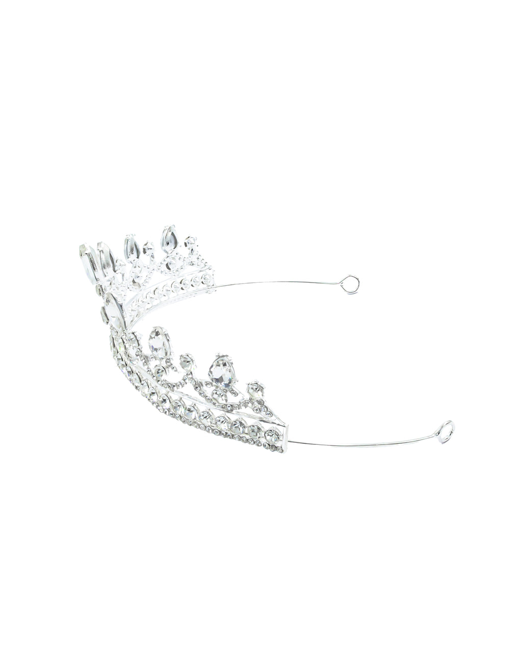Corona Plateada de Diadema con piedras  - M85 Oro Laminado