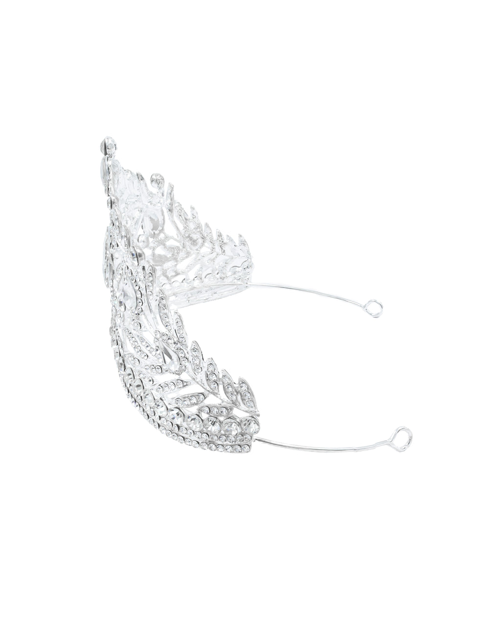 Corona Plateada de Diadema con piedras  - M74 Oro Laminado