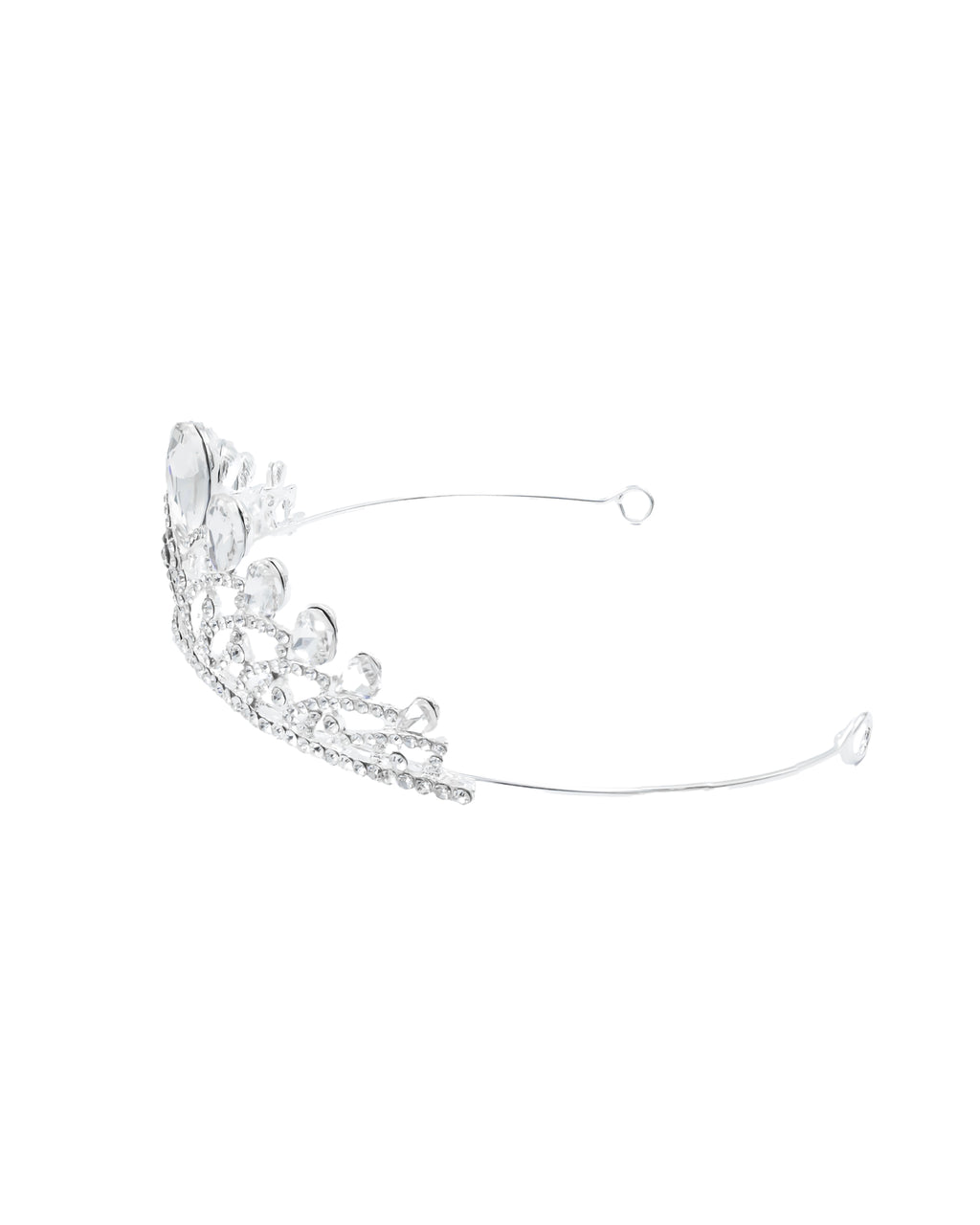 Corona Plateada de Diadema con piedras  - M62 Oro Laminado