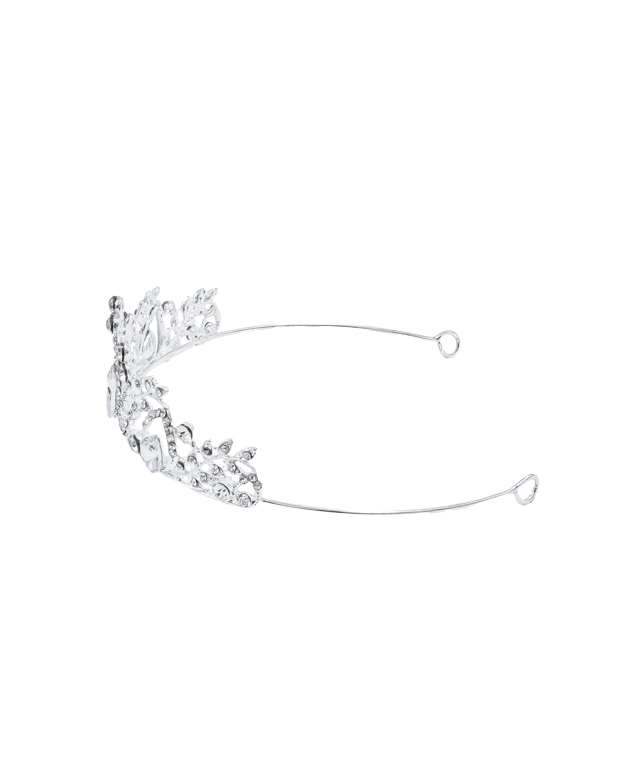 Corona Plateada de Diadema con piedras  - M29 Oro Laminado