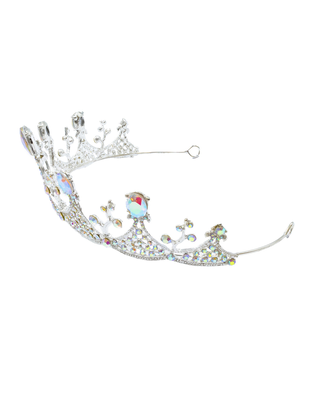 Corona Plateada de Diadema con piedras  - M115 Oro Laminado