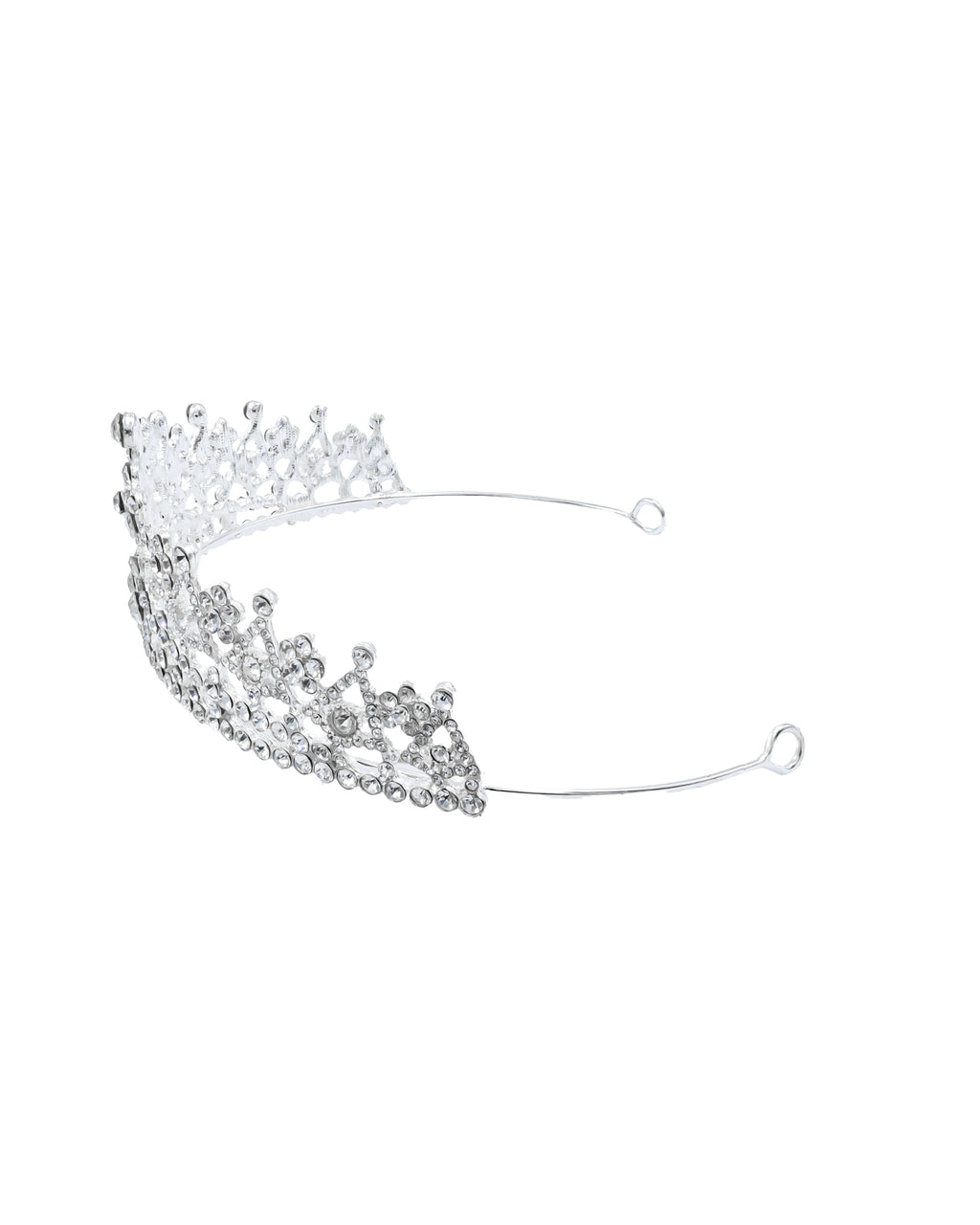 Corona Plateada de Diadema con piedras  - M59 Oro Laminado