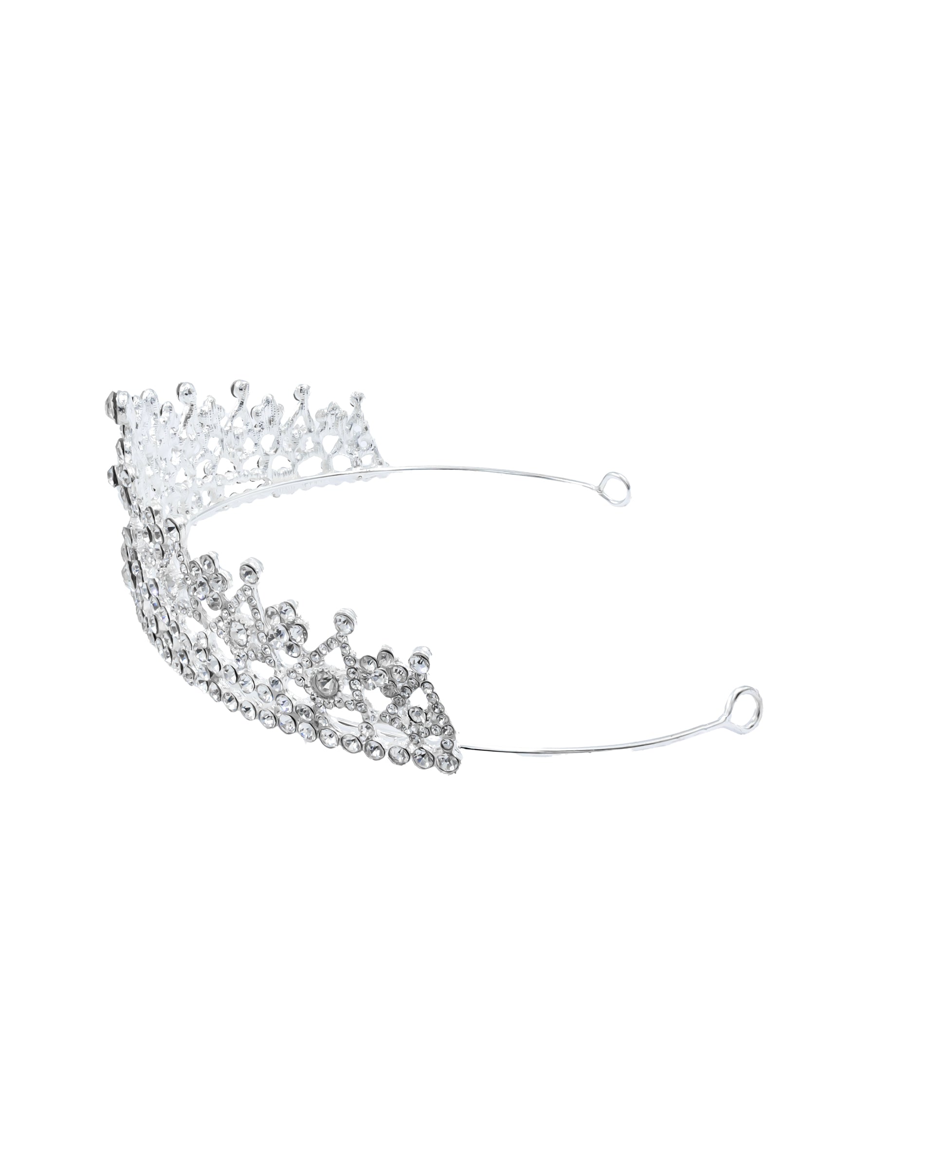 Corona Plateada de Diadema con piedras  - M59 Oro Laminado