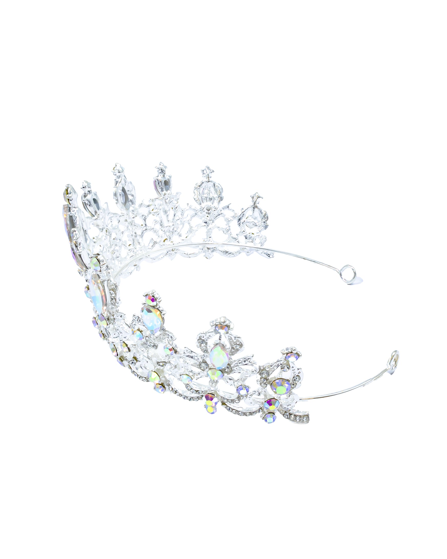 Corona Plateada de Diadema con piedras  - M67 Oro Laminado