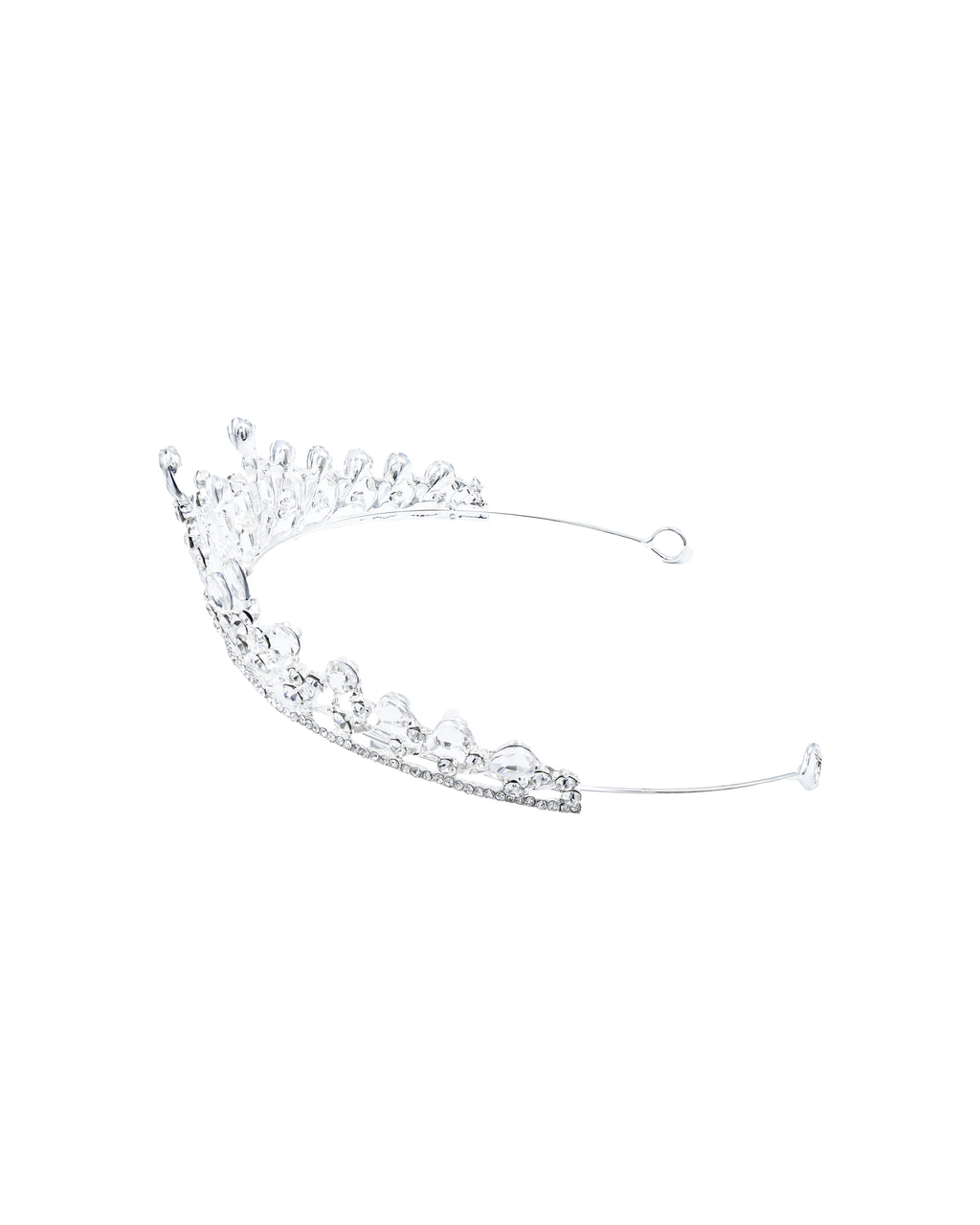 Corona Plateada de Diadema con piedras  - M9 Oro Laminado