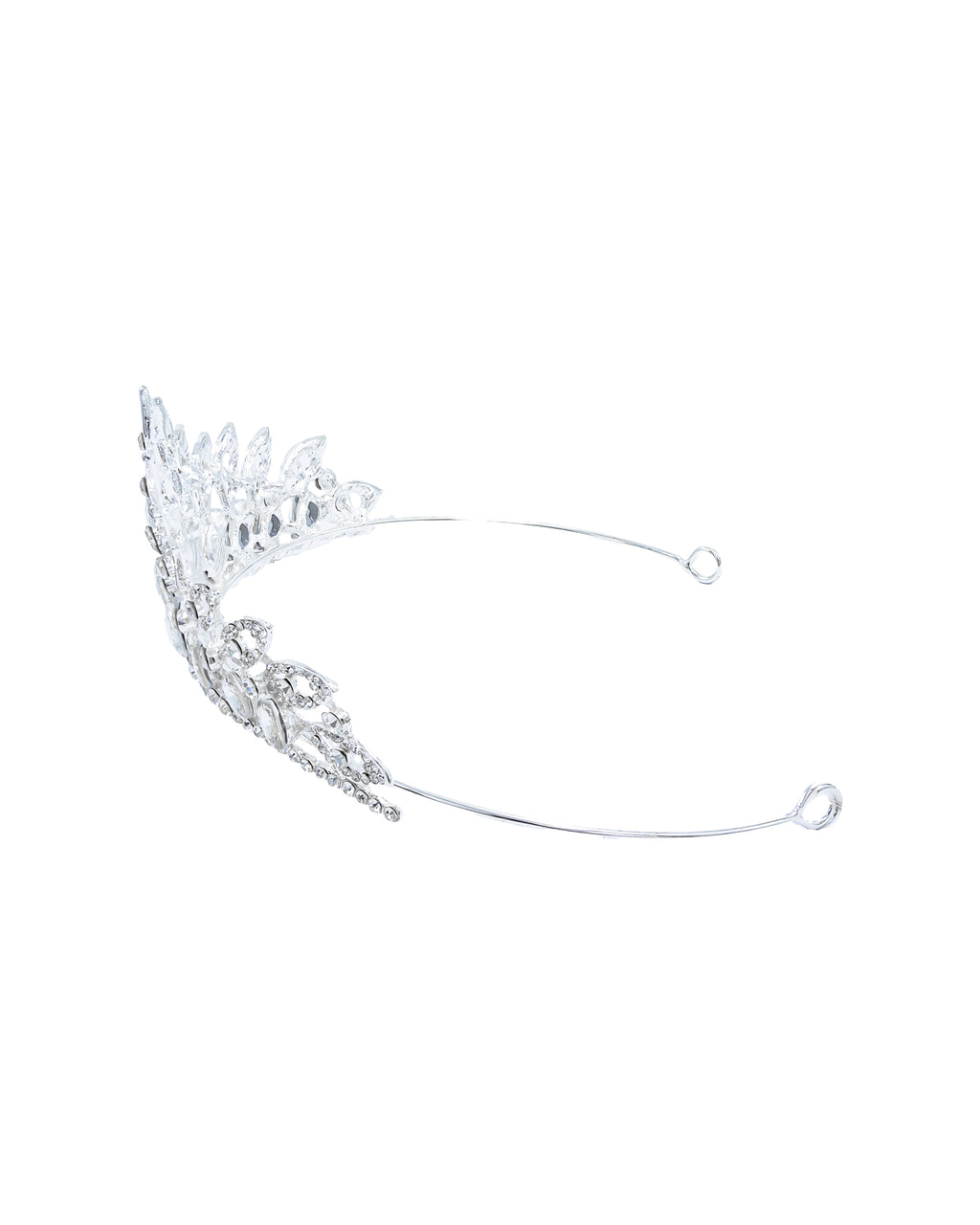 Corona Plateada de Diadema con piedras  - M8 Oro Laminado