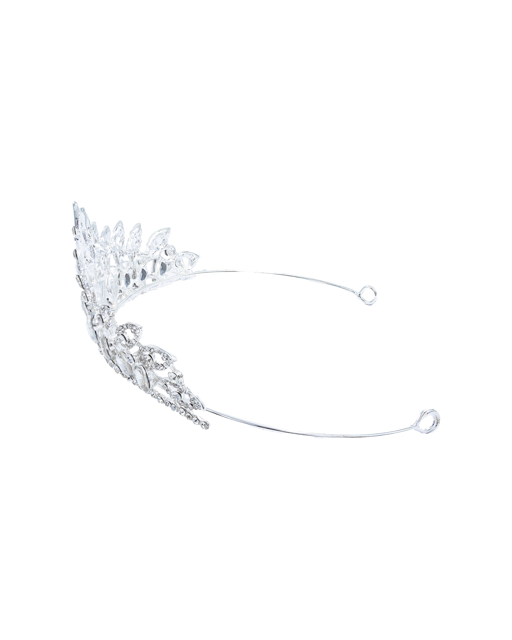 Corona Plateada de Diadema con piedras  - M8 Oro Laminado