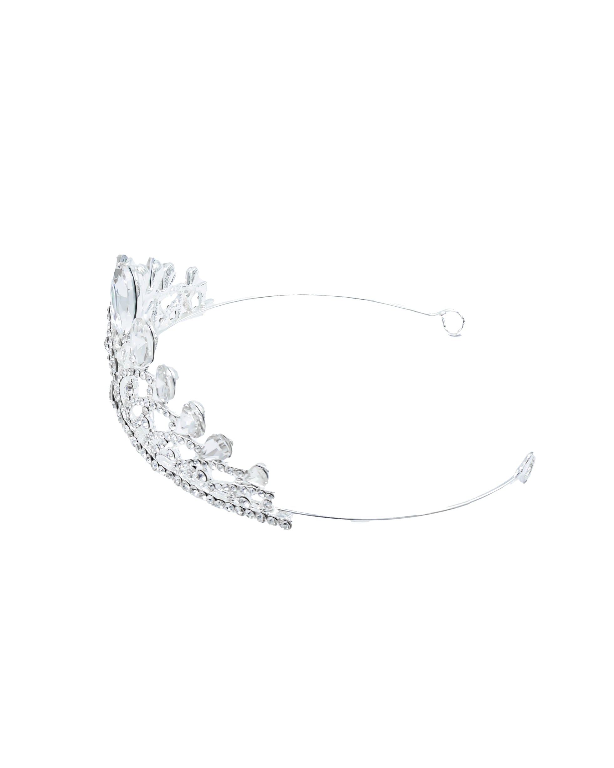 Corona Plateada de Diadema con piedras  - M17 Oro Laminado