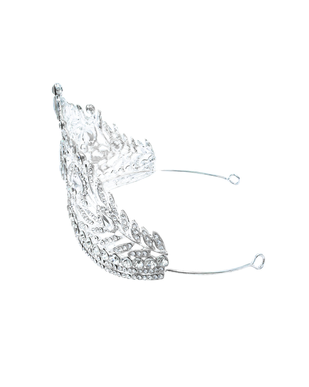 Corona Plateada de Diadema con piedras  - M69 Oro Laminado