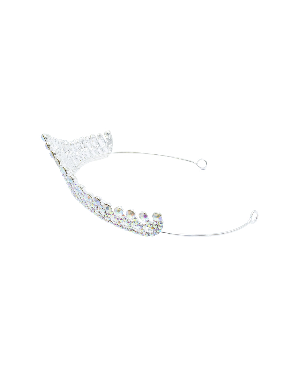 Corona Plateada de Diadema con piedras  - M105 Oro Laminado