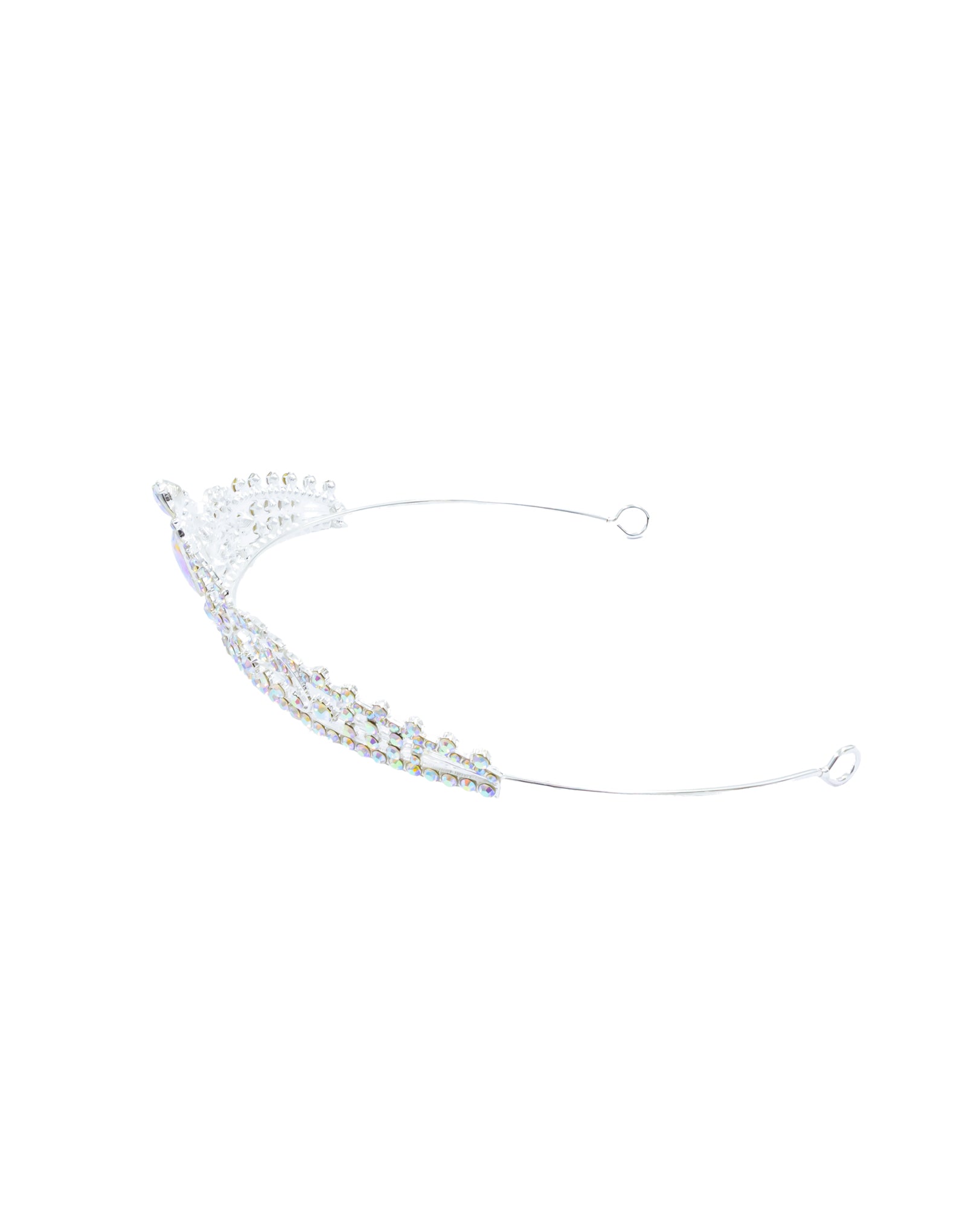 Corona Plateada de Diadema con piedras  - M86 Oro Laminado