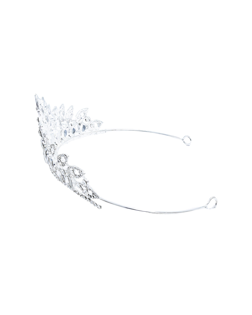 Corona Plateada de Diadema con piedras  - M28 Oro Laminado