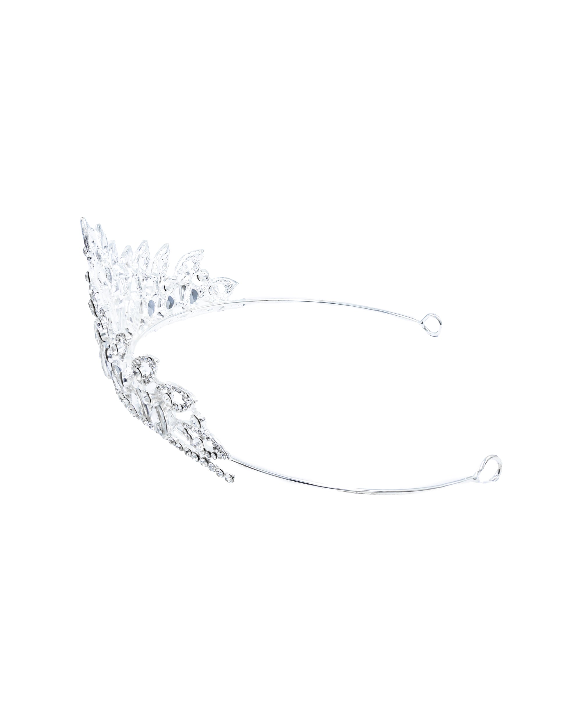 Corona Plateada de Diadema con piedras  - M28 Oro Laminado