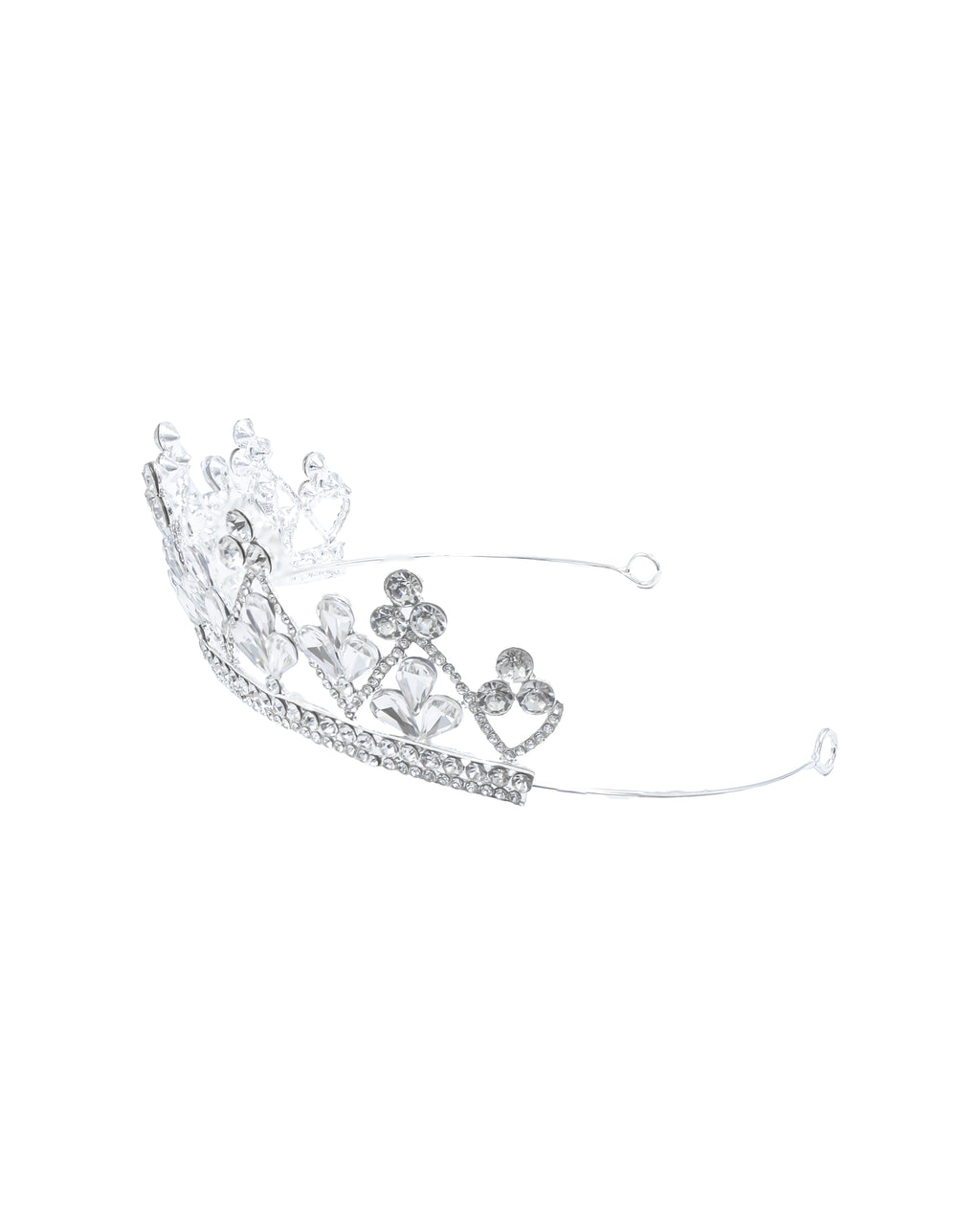 Corona Plateada de Diadema con piedras  - M24 Oro Laminado