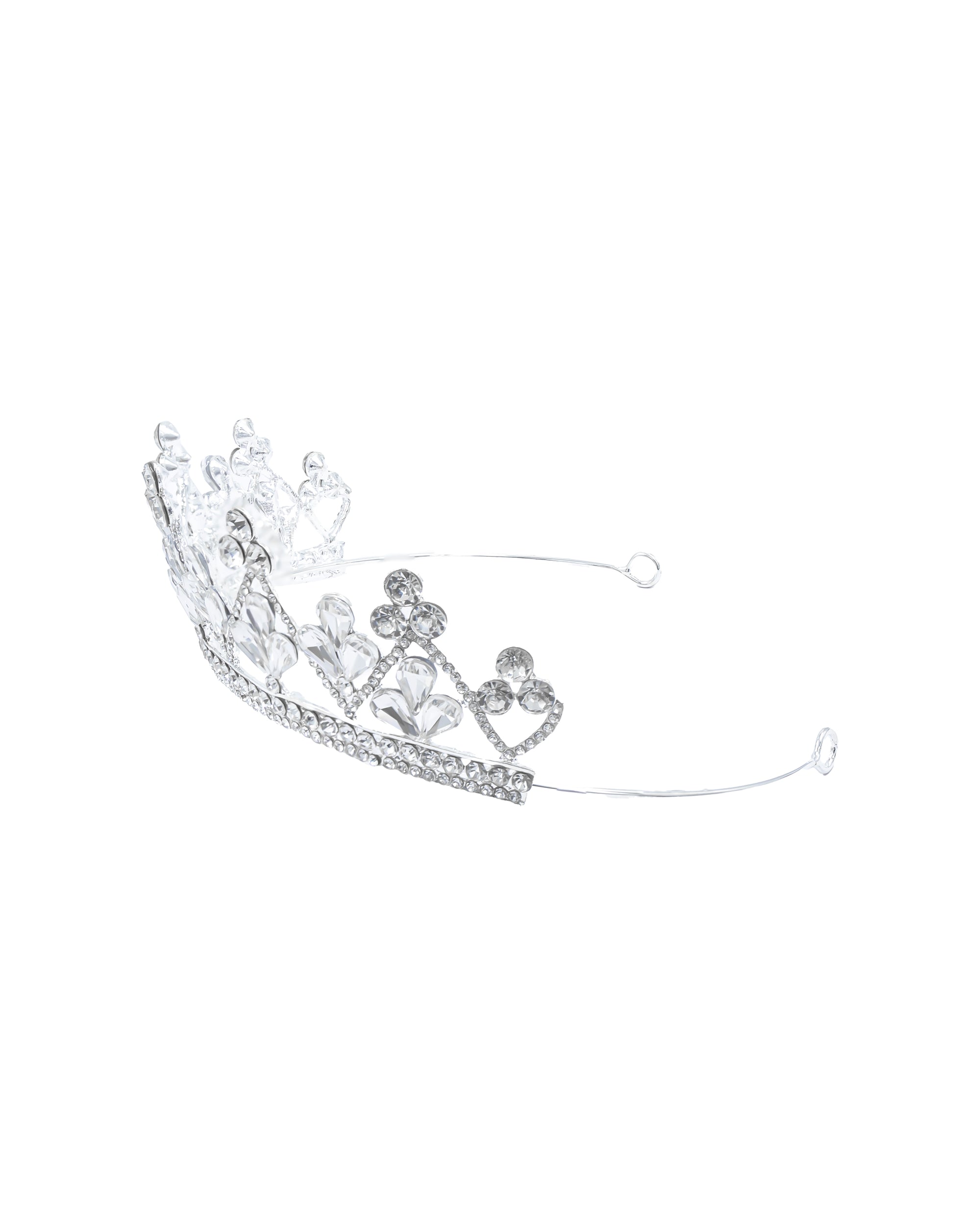 Corona Plateada de Diadema con piedras  - M24 Oro Laminado