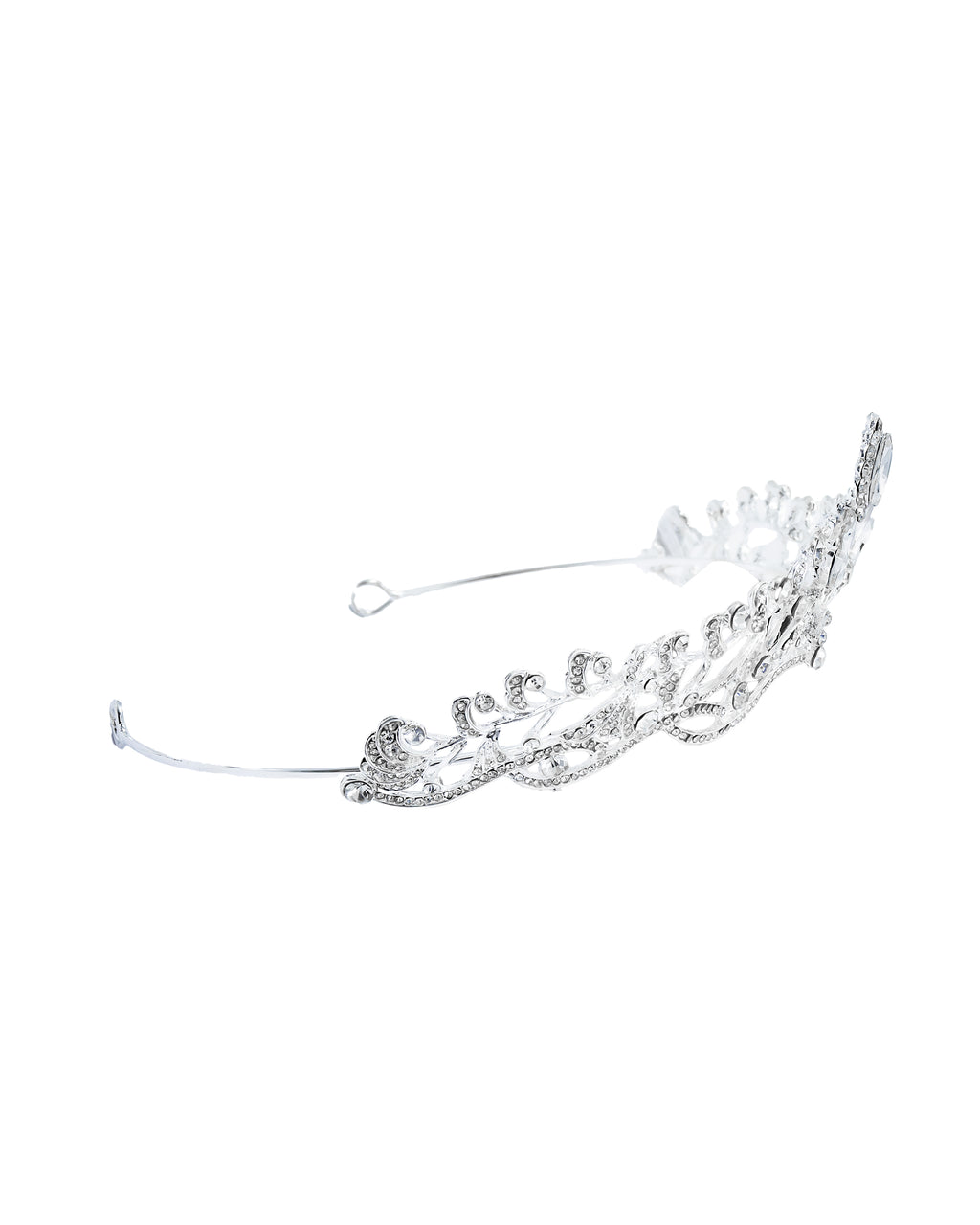 Corona Plateada de Diadema con piedras  - M5 Oro Laminado
