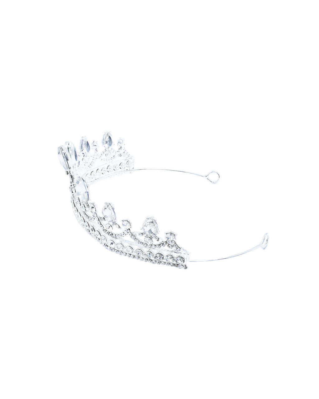 Corona Plateada de Diadema con piedras  - M25 Oro Laminado