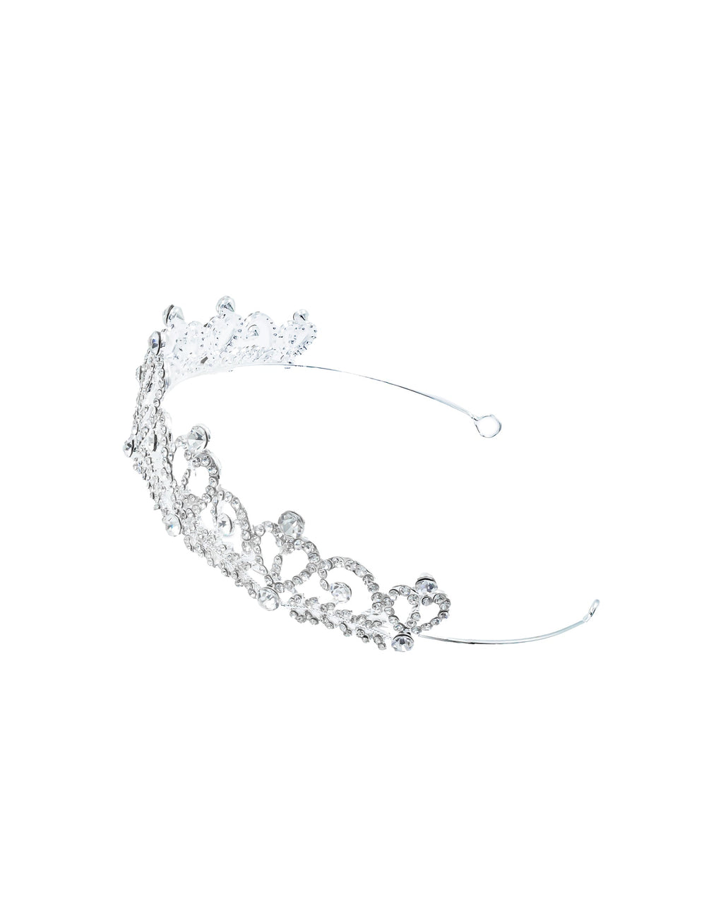 Corona Plateada de Diadema con piedras  - M45 Oro Laminado