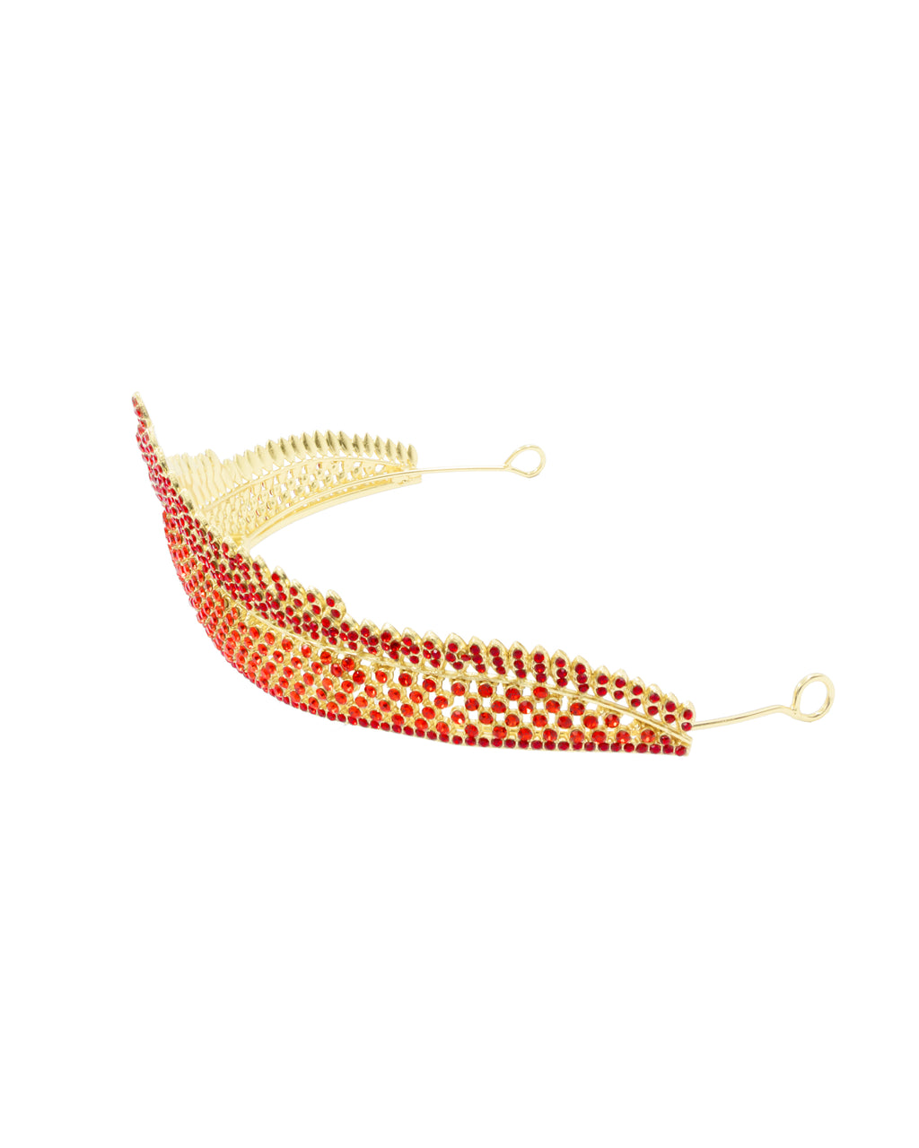Corona Dorada de Diadema con piedras  - M133 Oro Laminado