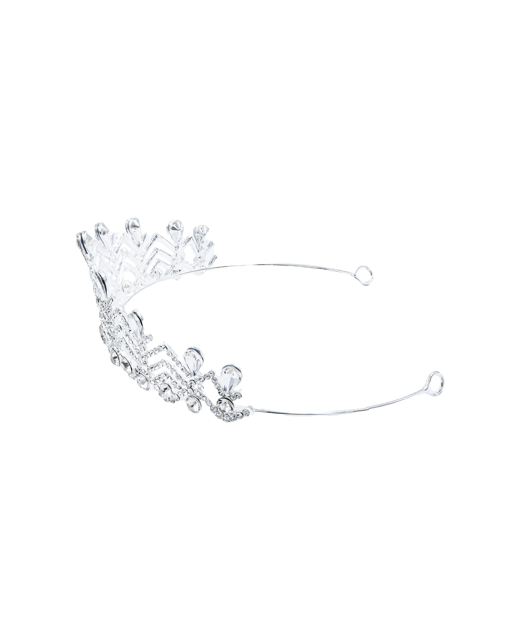 Corona Plateada de Diadema con piedras  - M22 Oro Laminado