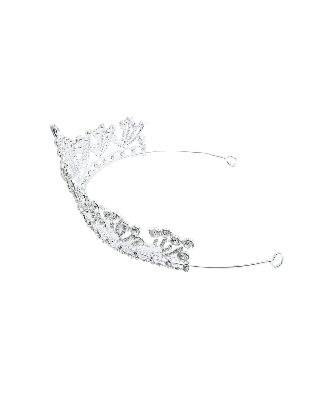 Corona Plateada de Diadema con piedras  - M94 Oro Laminado