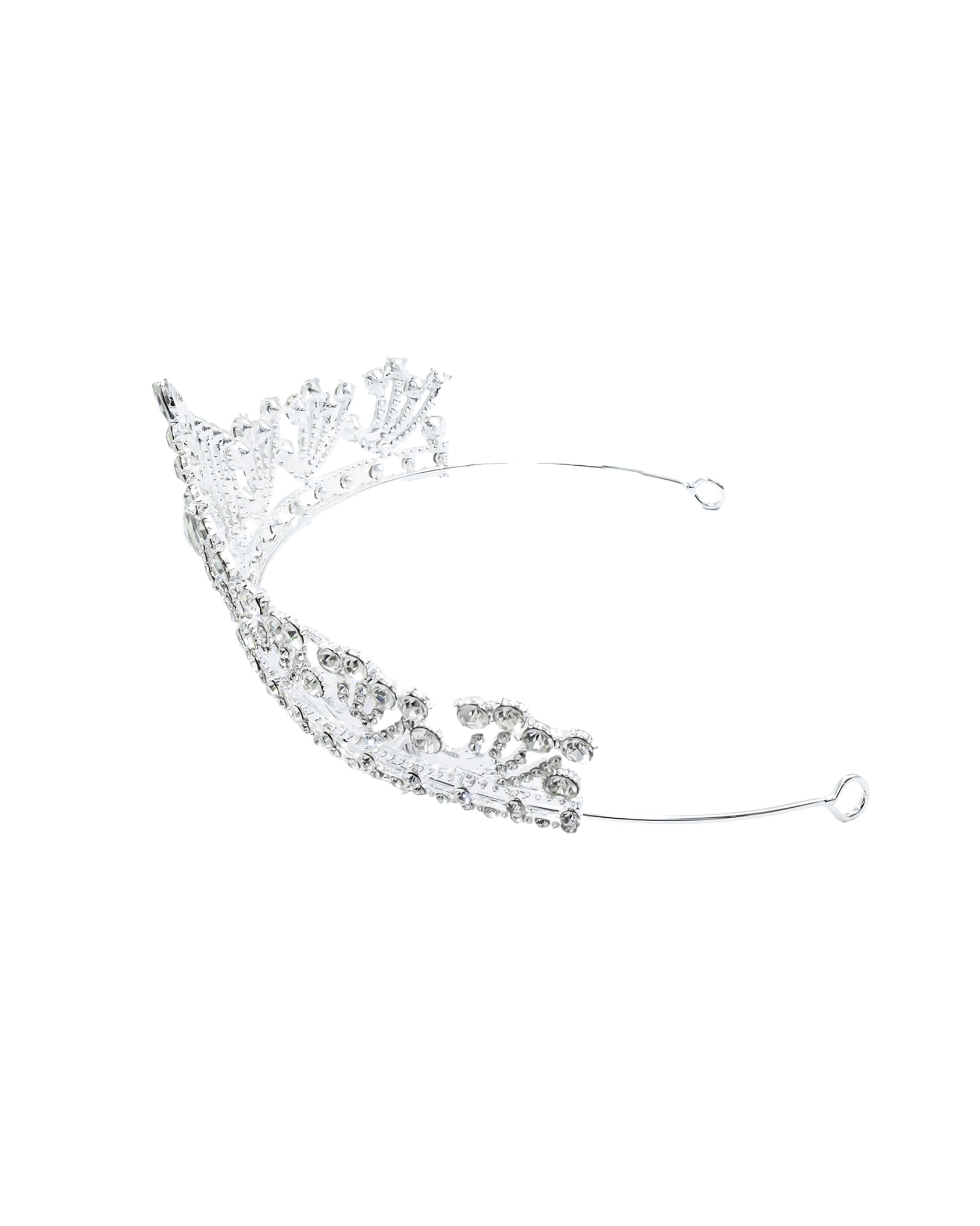 Corona Plateada de Diadema con piedras  - M94 Oro Laminado